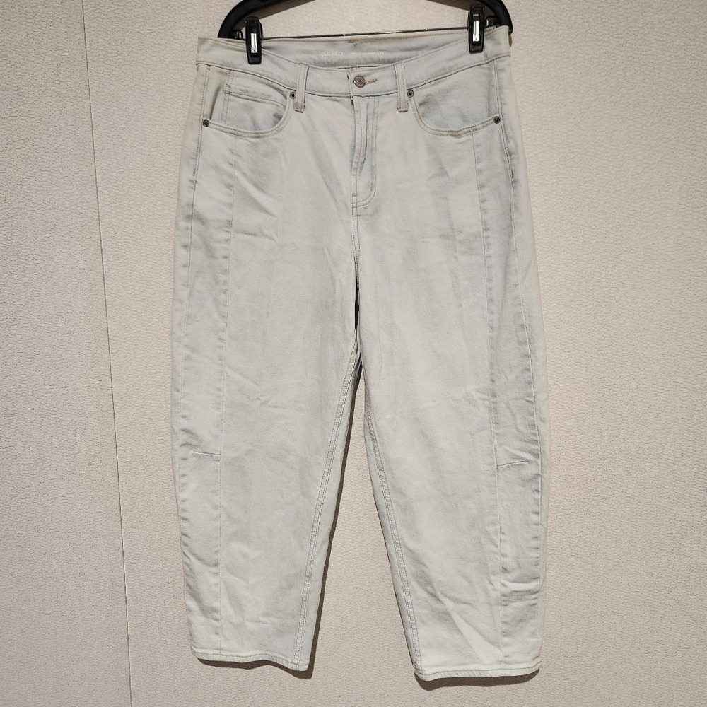 Old Navy High Rise Barrel Leg Jeans  Womens Size 12